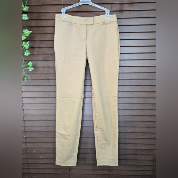 Theory Slim Leg Mid-rise Flat Front Khaki Women's Dress Pants Size 6 - Picture 1 of 12